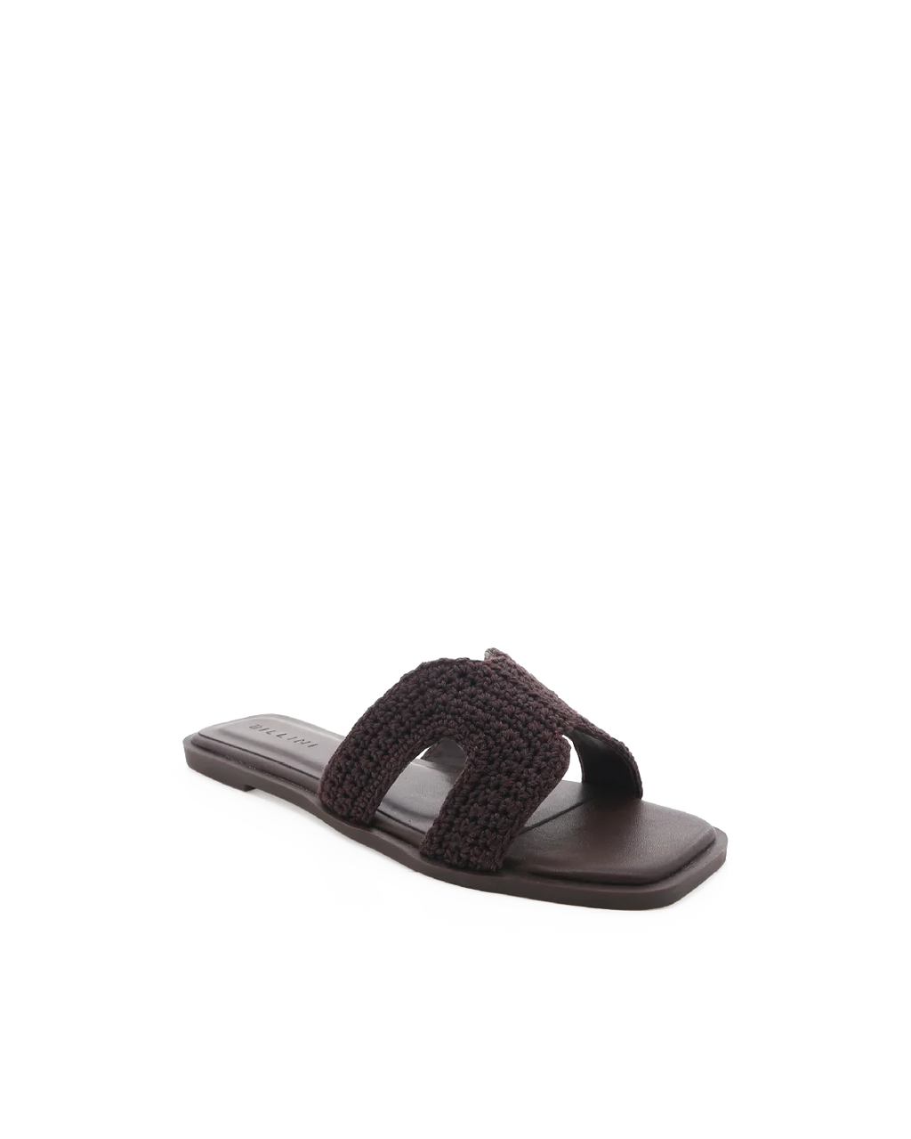 Billini Gordy Brown Crochet Sandal