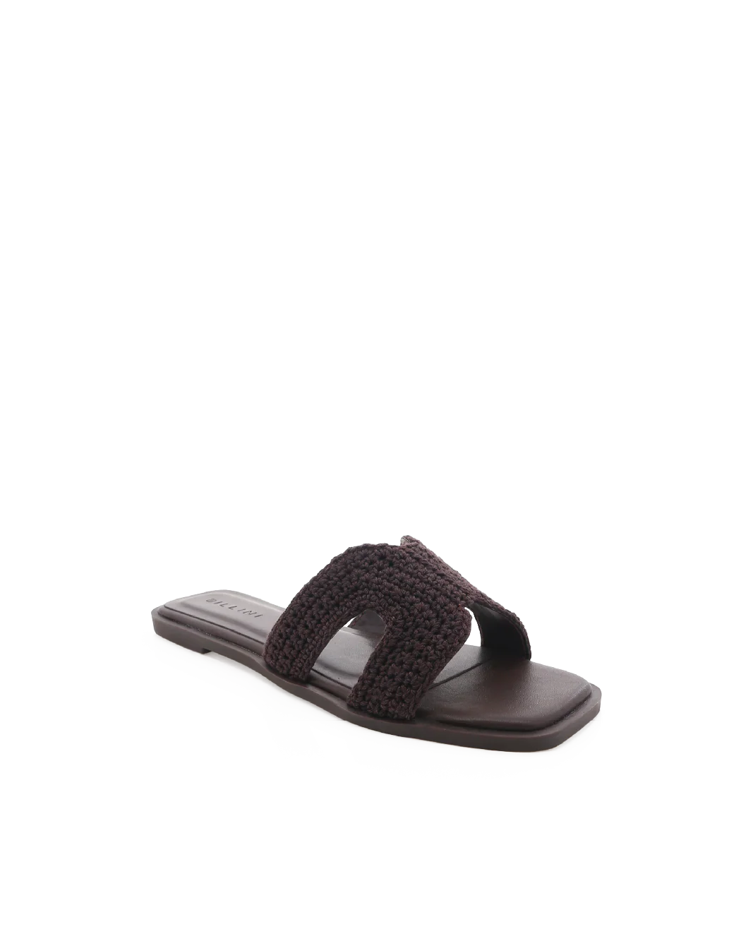 Billini Gordy Brown Crochet Sandal