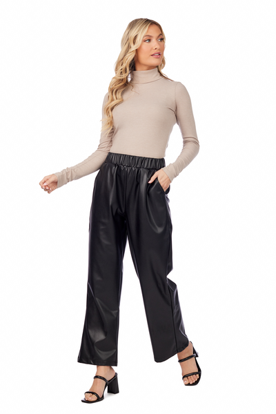 Mudpie Ballard Leather Pants Black