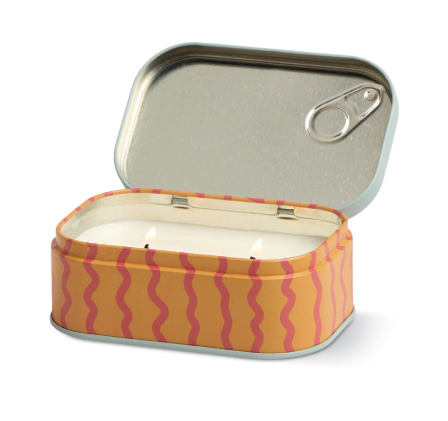 Paddywax 4.5oz Bistro Printed Tin Candle