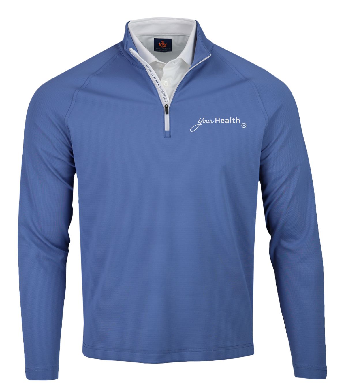 NIALL 1/4 ZIP RIBBED PULLOVER - NAVY