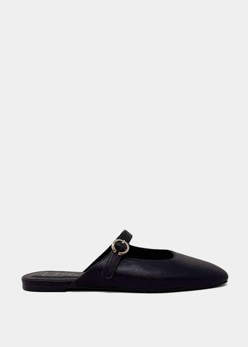 Shu Shop Aidy Black Mule Flat