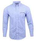 MICRO GINGHAM WOVEN SHIRT - SKY