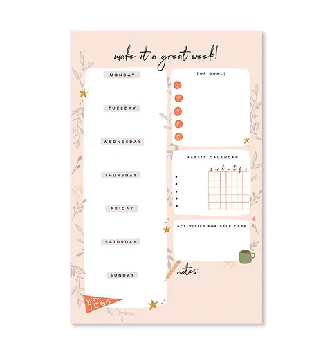 Ginger P Designs Make It A Great Week Notepad