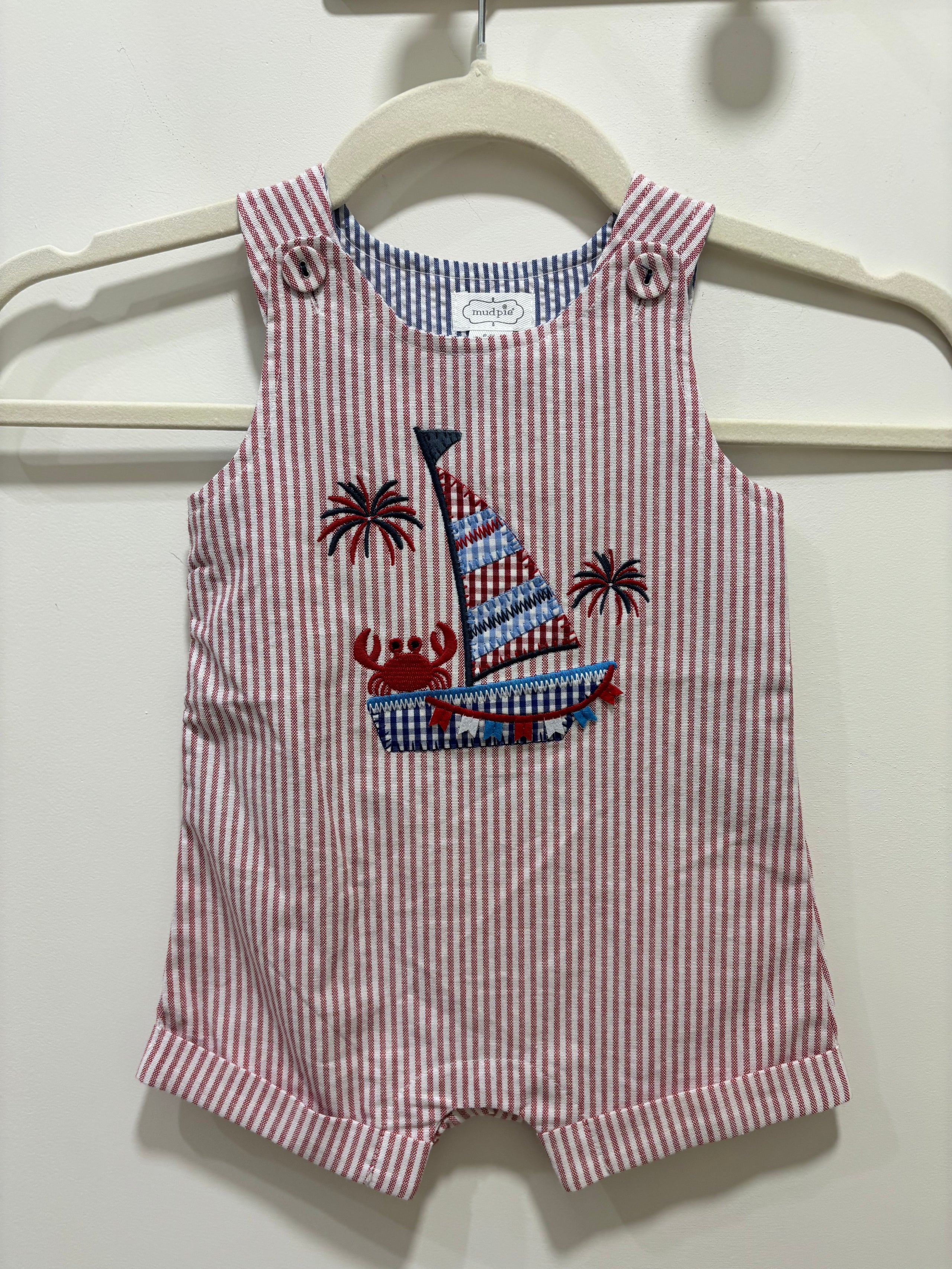 Mudpie Sailing Crab One Piece Outfit