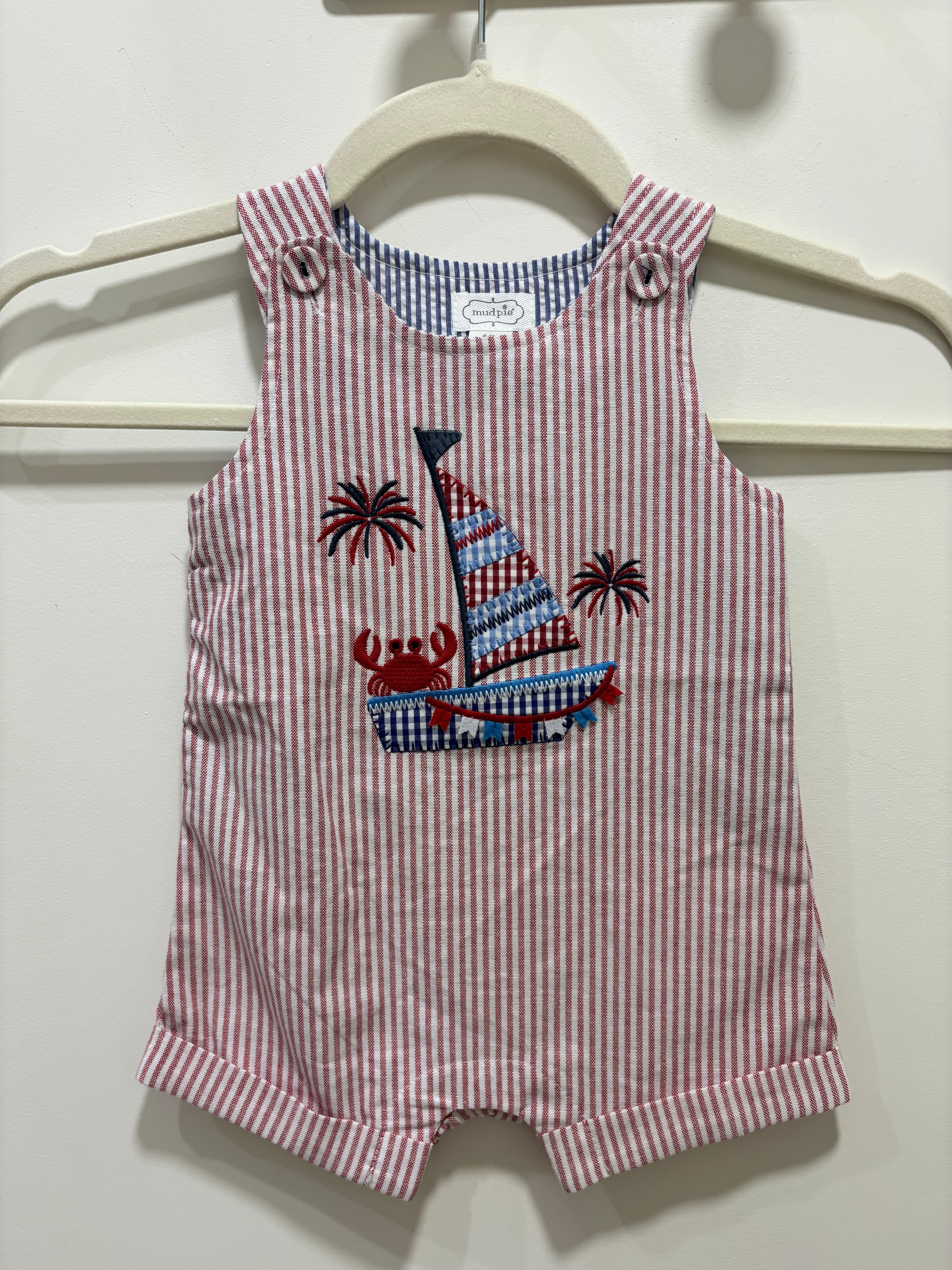 Mudpie Sailing Crab One Piece Outfit