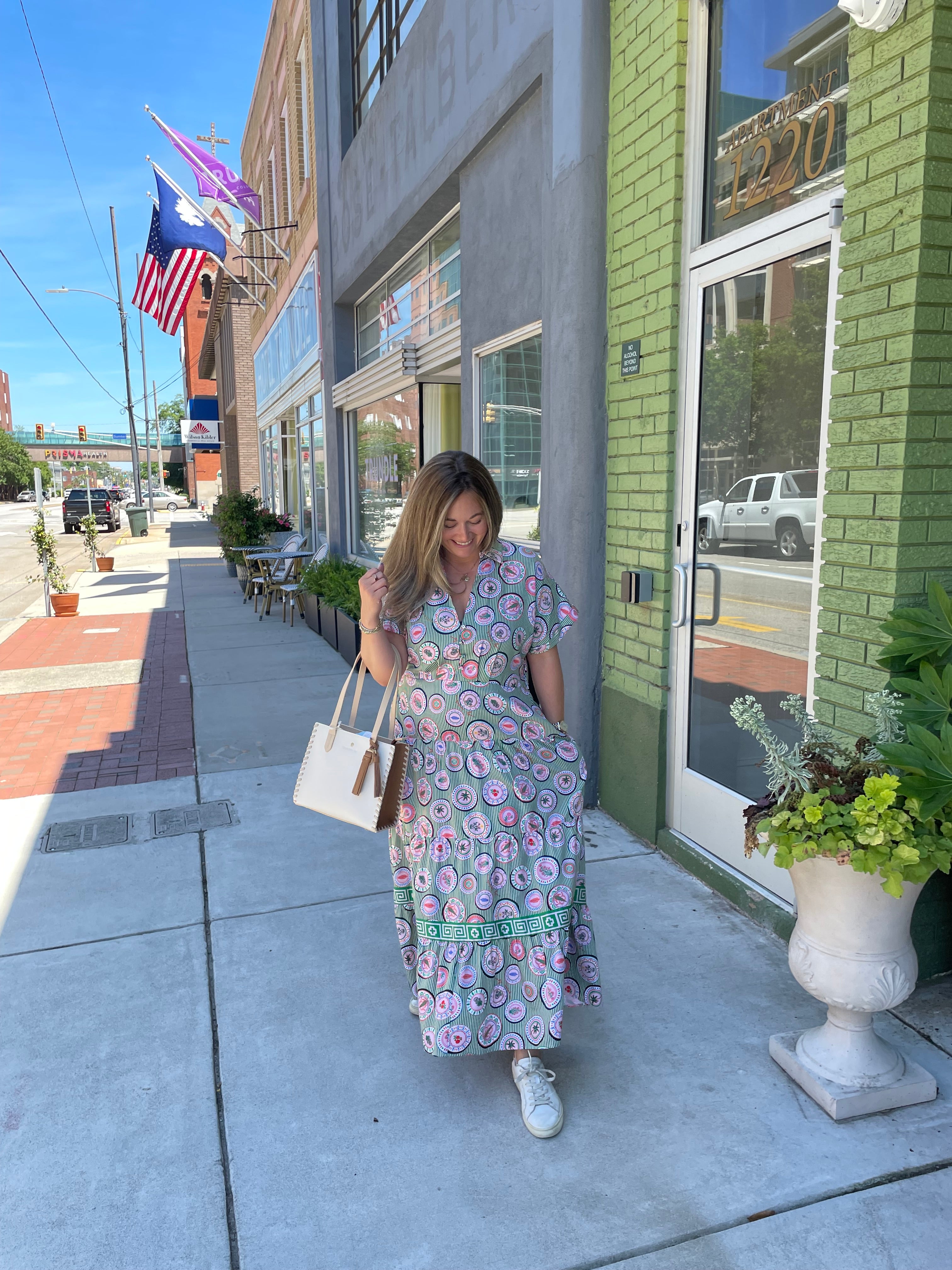 Emily Lovelock Plate Maxi Dress