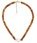 Lisi Lerch Susie Quartz Beaded Necklace with Freshwater Pearl