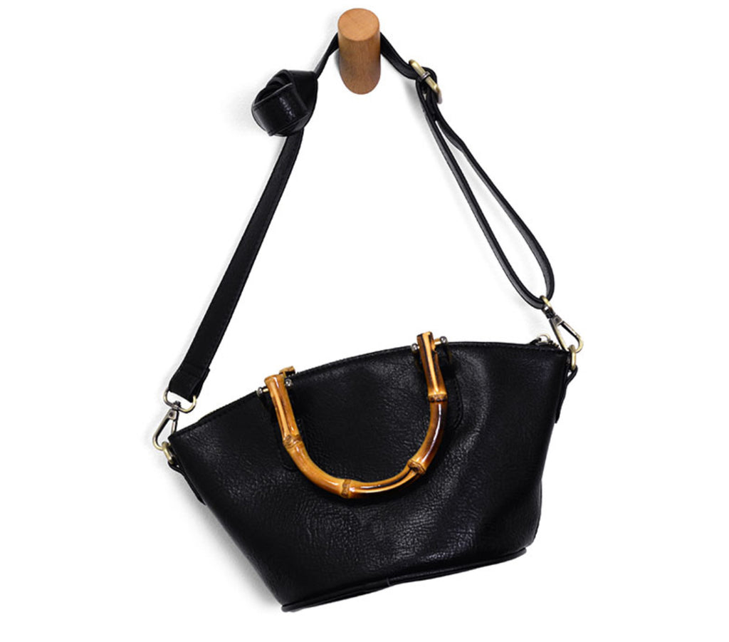 Susan Joy Millie Bamboo Handle Basket Crossbody