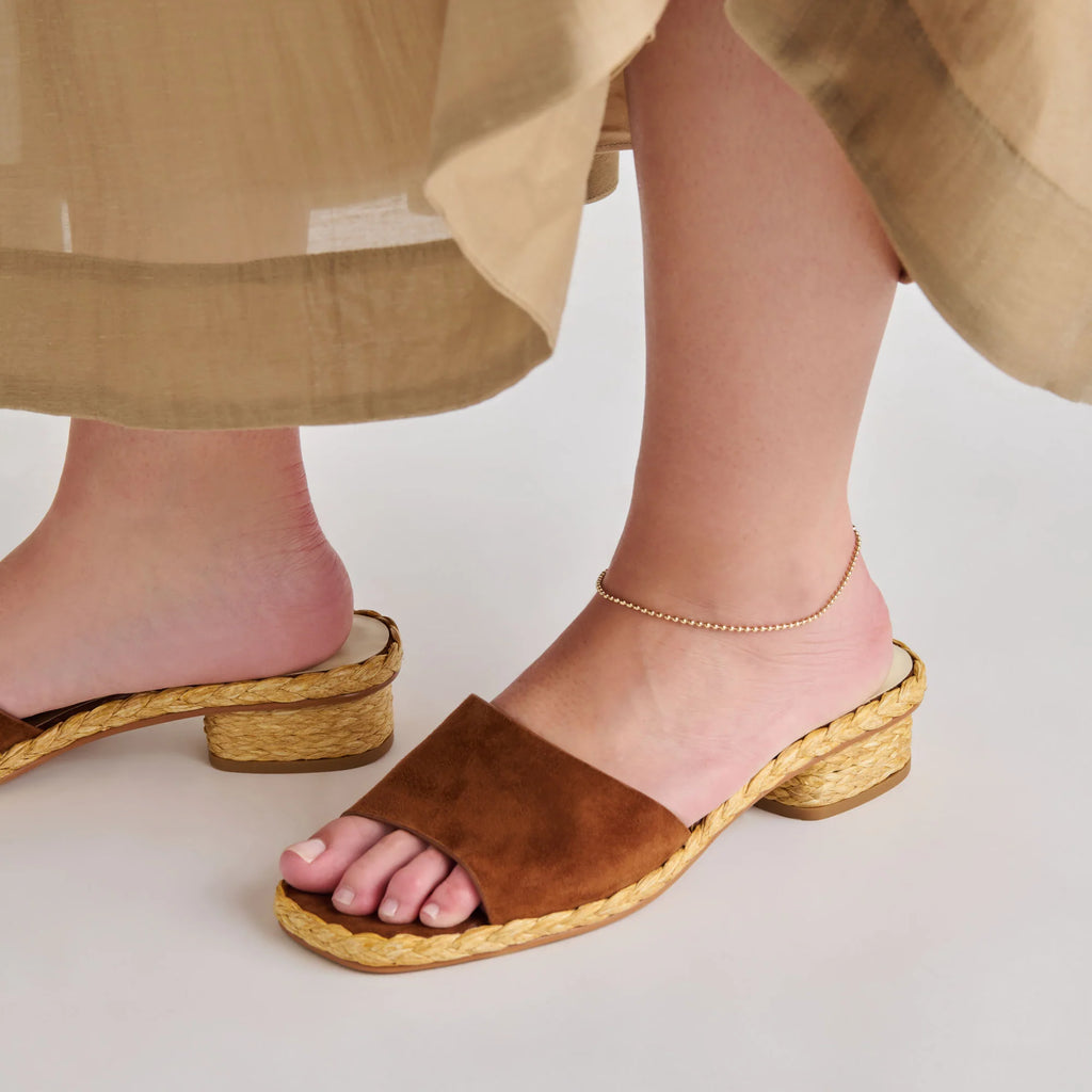 Dolce Vita Dixi Brown Suede Sandal