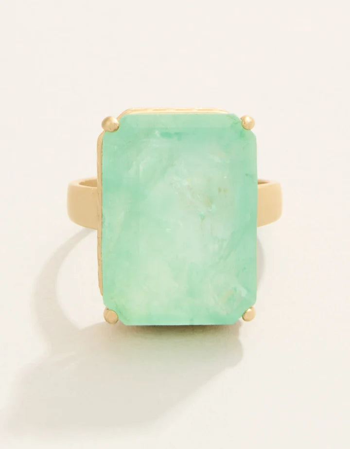 Spartina 449 Naiad Rectangle Ring Sea Foam