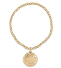 Enewton Classic Gold 3MM Bead Bracelet Cherish Small Gold Locket