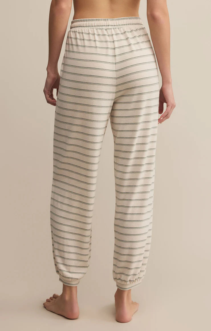 Z Supply Bailey Stripe Jogger Hunter Green