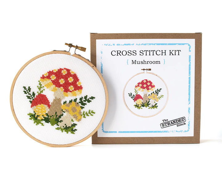 The Stranded Stitch Mushroom Cross Stitch Kit