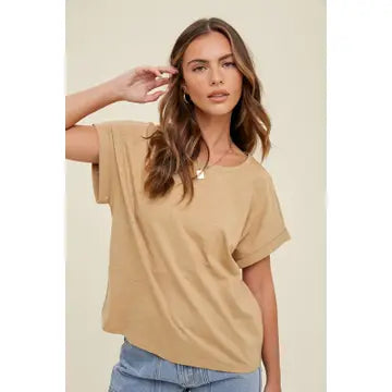 Wishlist Lightweight Cuffed Tee