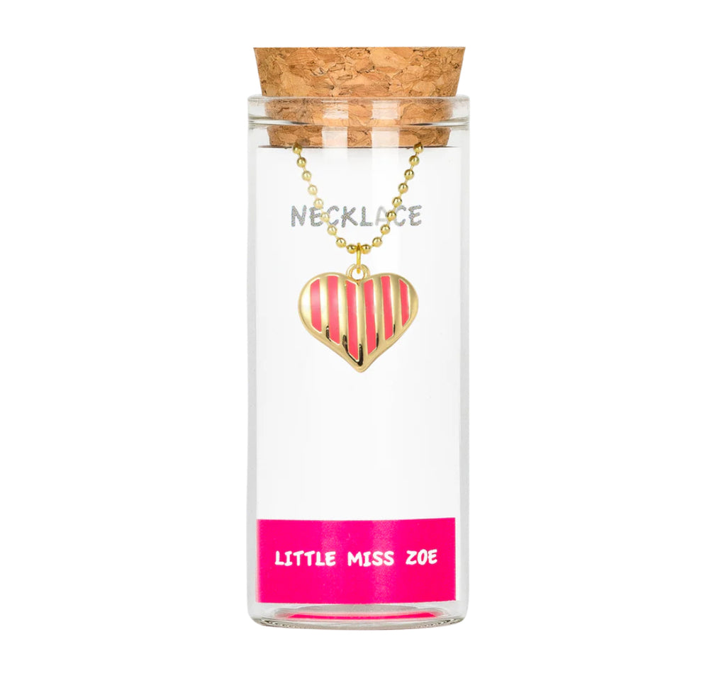 Little Miss Zoe Charm Necklace In Glass Bottle