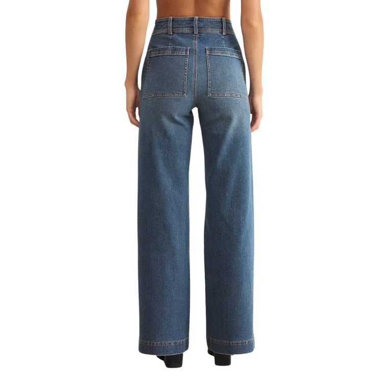 Z Supply Bradley Denim Pant Vintage Indigo