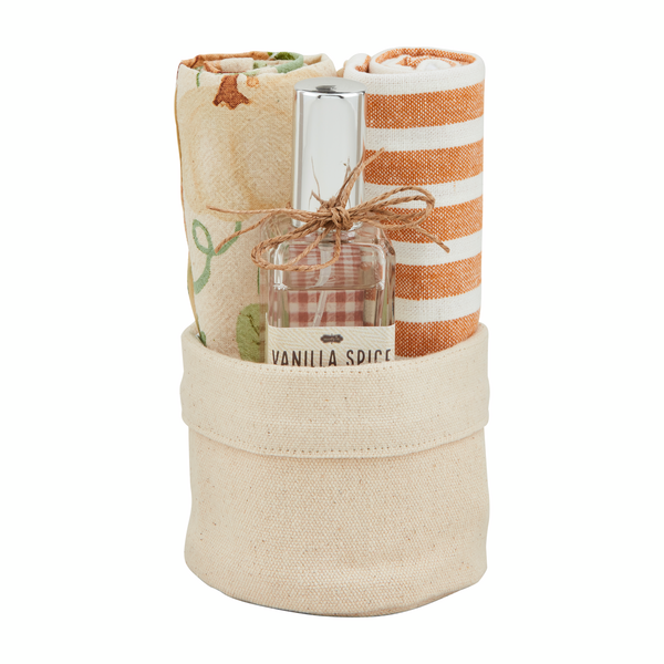 Mudpie Vanilla Spice Guest Towel & Room Spray Gift Set