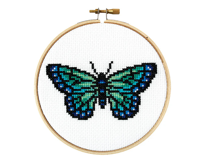 The Stranded Stitch Butterfly Cross Stitch Kit