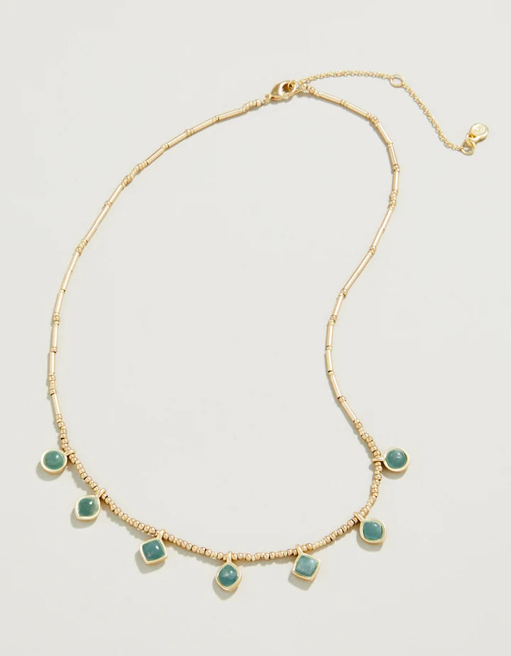 Spartina 449 Maera Bitty Bead Necklace 15” Amazonite
