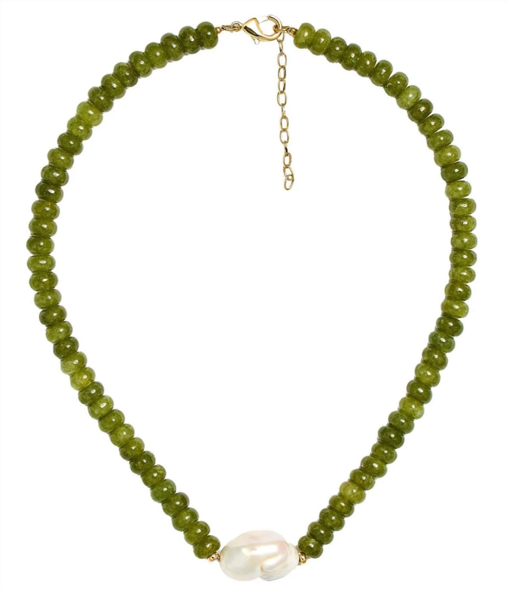 Lisi Lerch Susie Quartz Beaded Necklace with Freshwater Pearl