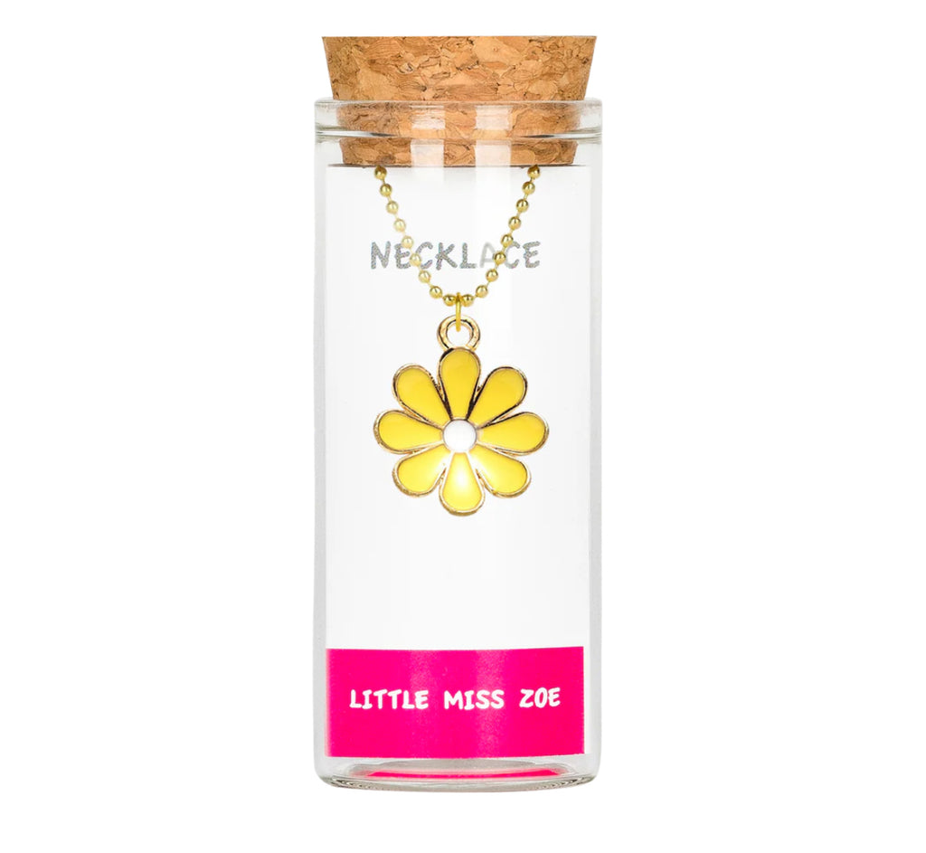 Little Miss Zoe Charm Necklace In Glass Bottle