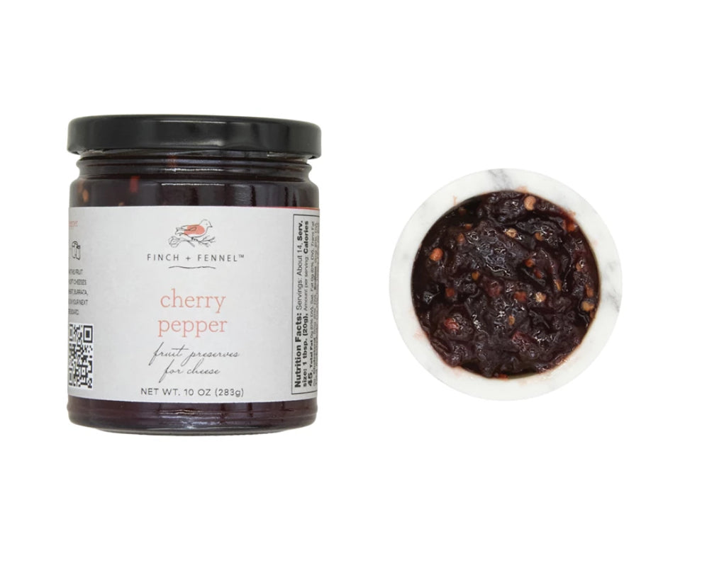 Finch and Fennel 10oz Cherry Pepper Fruit Preserve