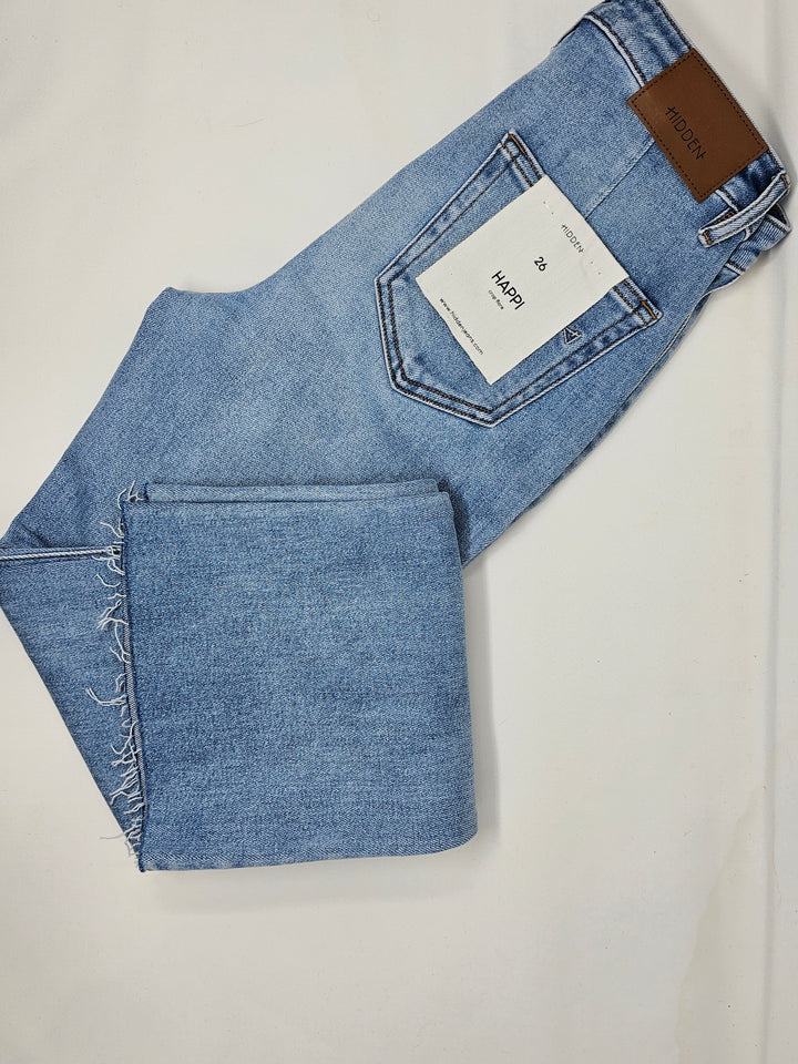 Hidden Cropped Flare Jeans