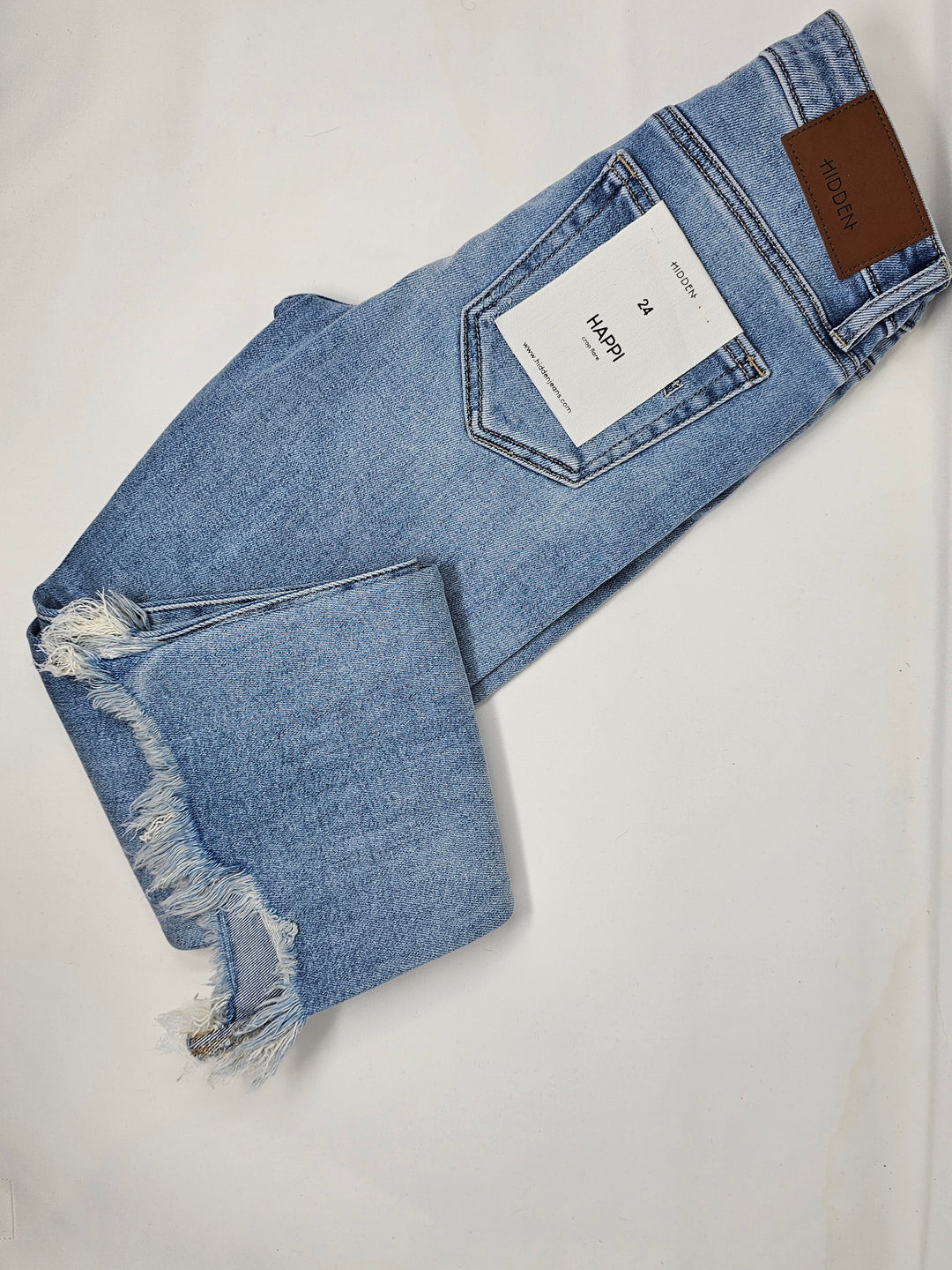 Hidden Cropped Flare Jeans