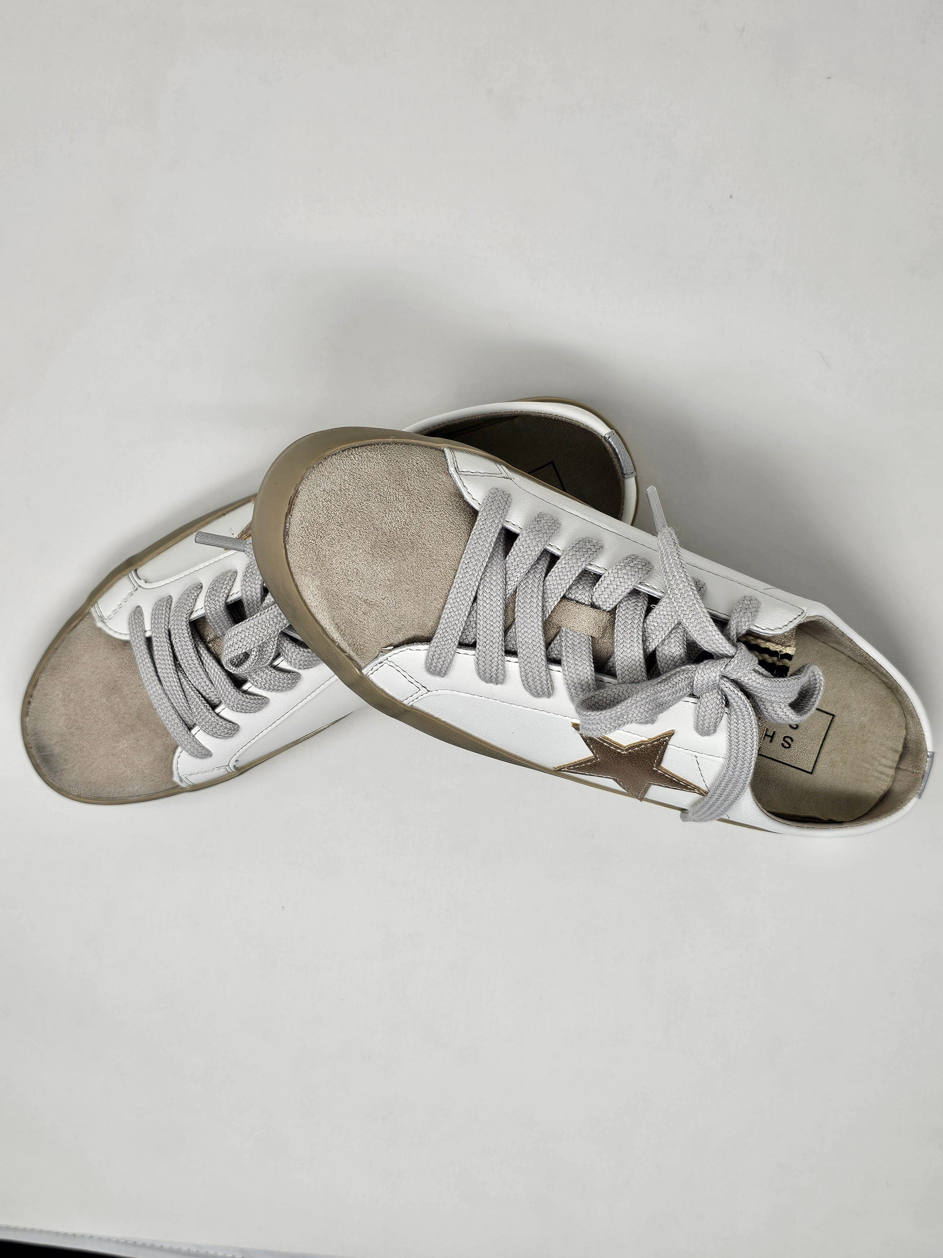 Paz Light Gold Sneaker