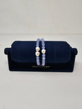 Dina Mackney Chalcedony And Pearl Bracelet