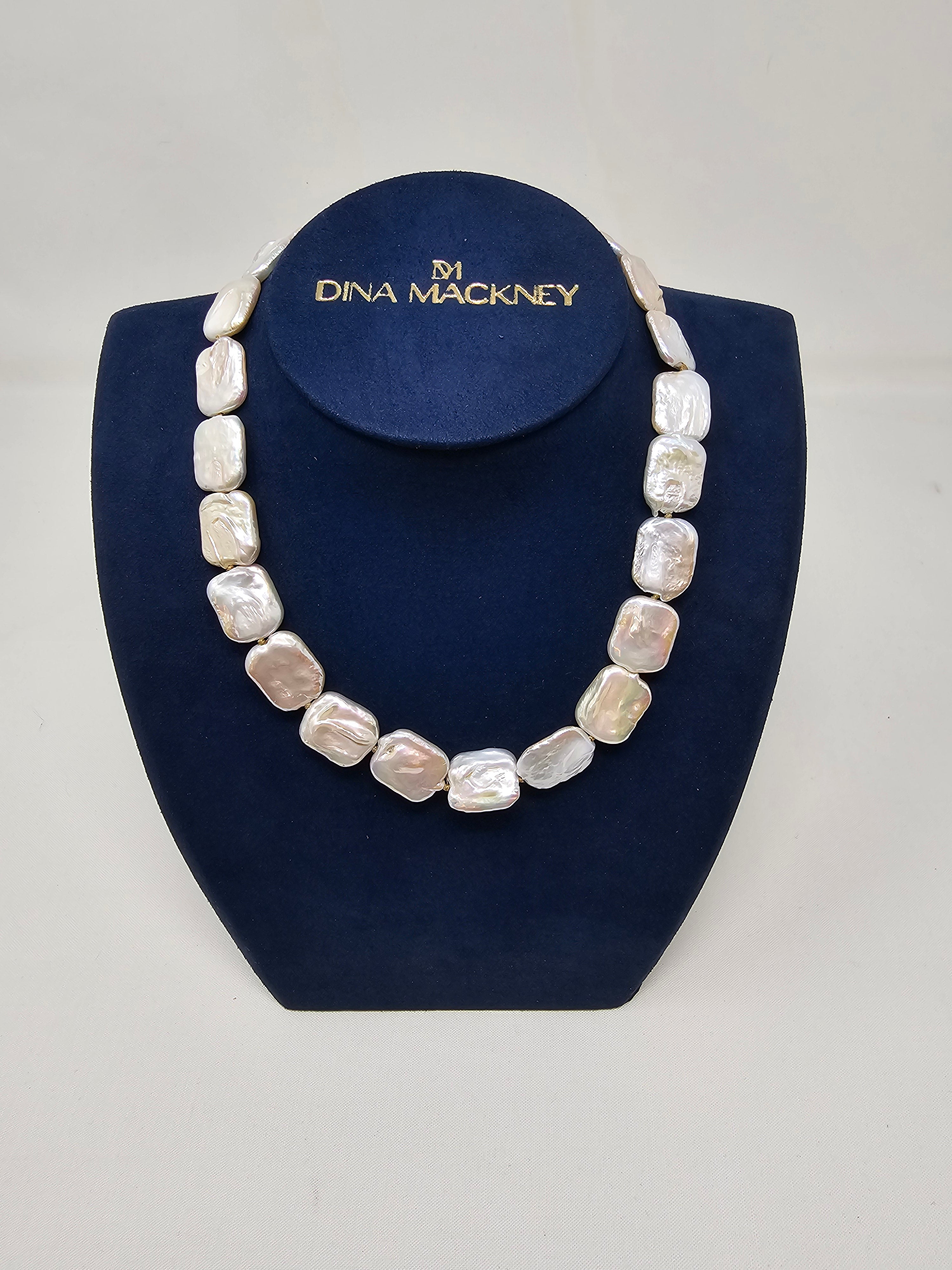 Dina Mackney Freshwater Pearl Flat Necklace