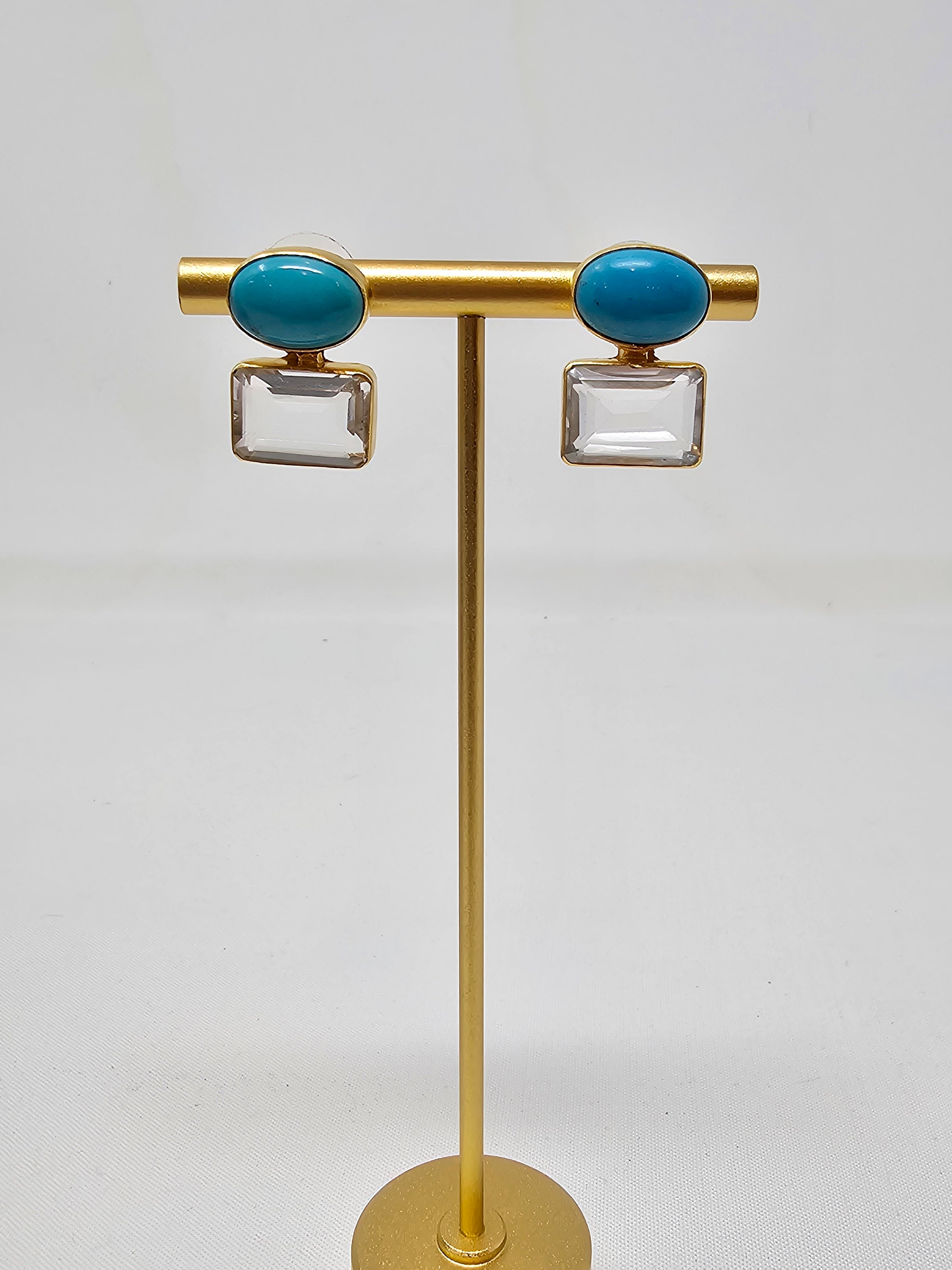 Dina Mackney Turquoise Quartz Middie Earring