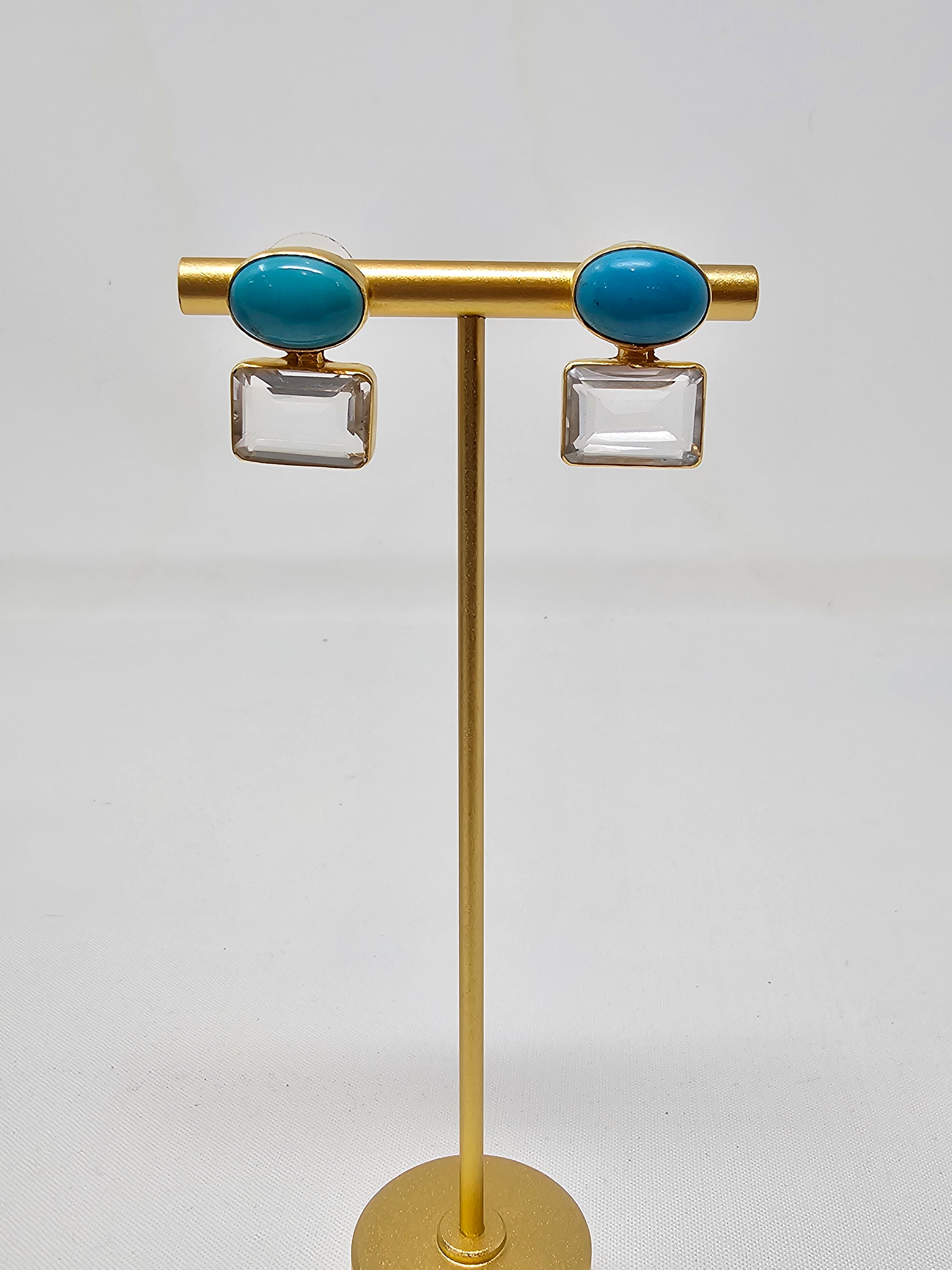 Dina Mackney Turquoise Quartz Middie Earring