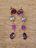 Dina Mackney Linear Pink Earring
