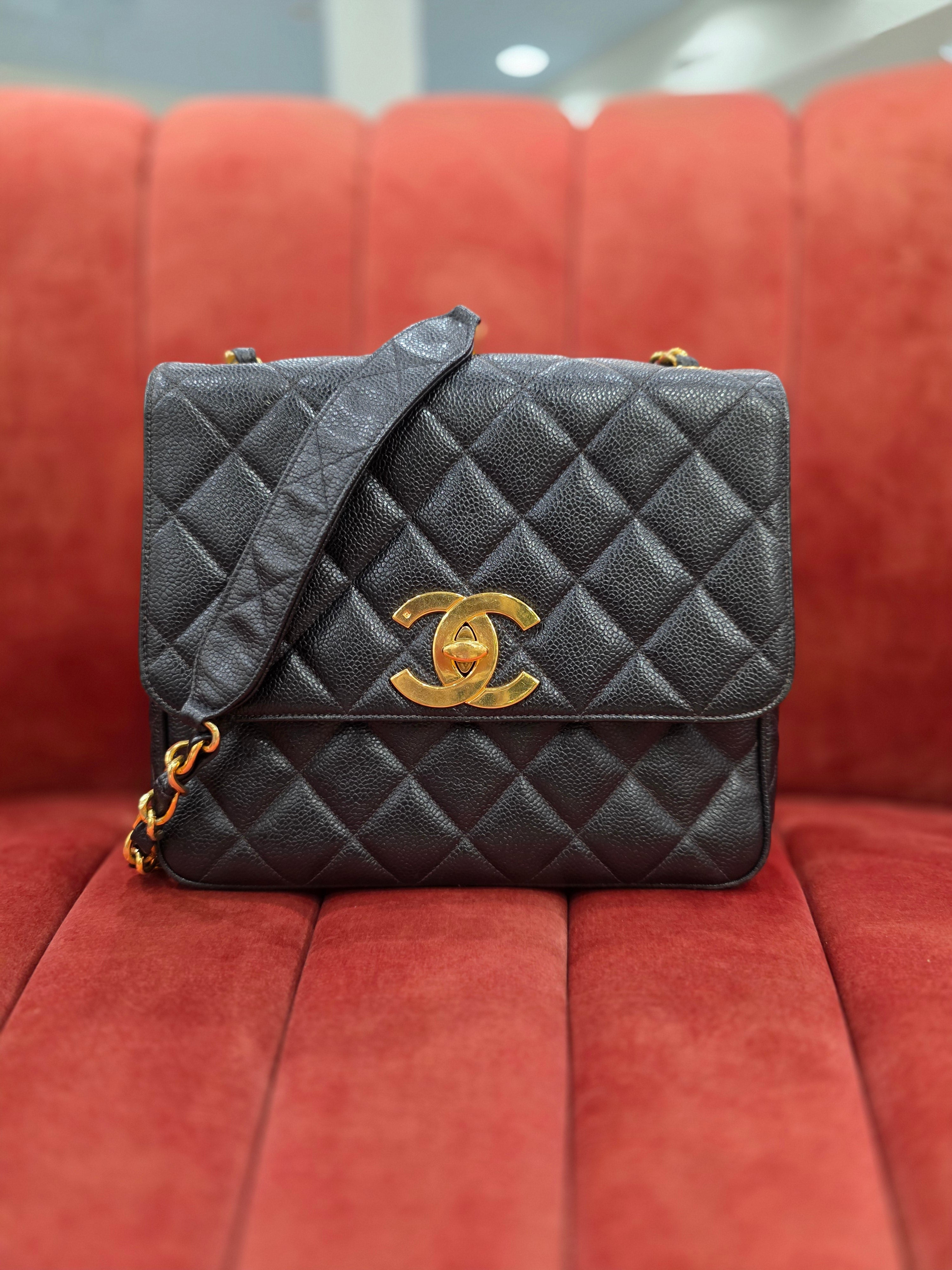 Chanel Large Square Flap Caviar
