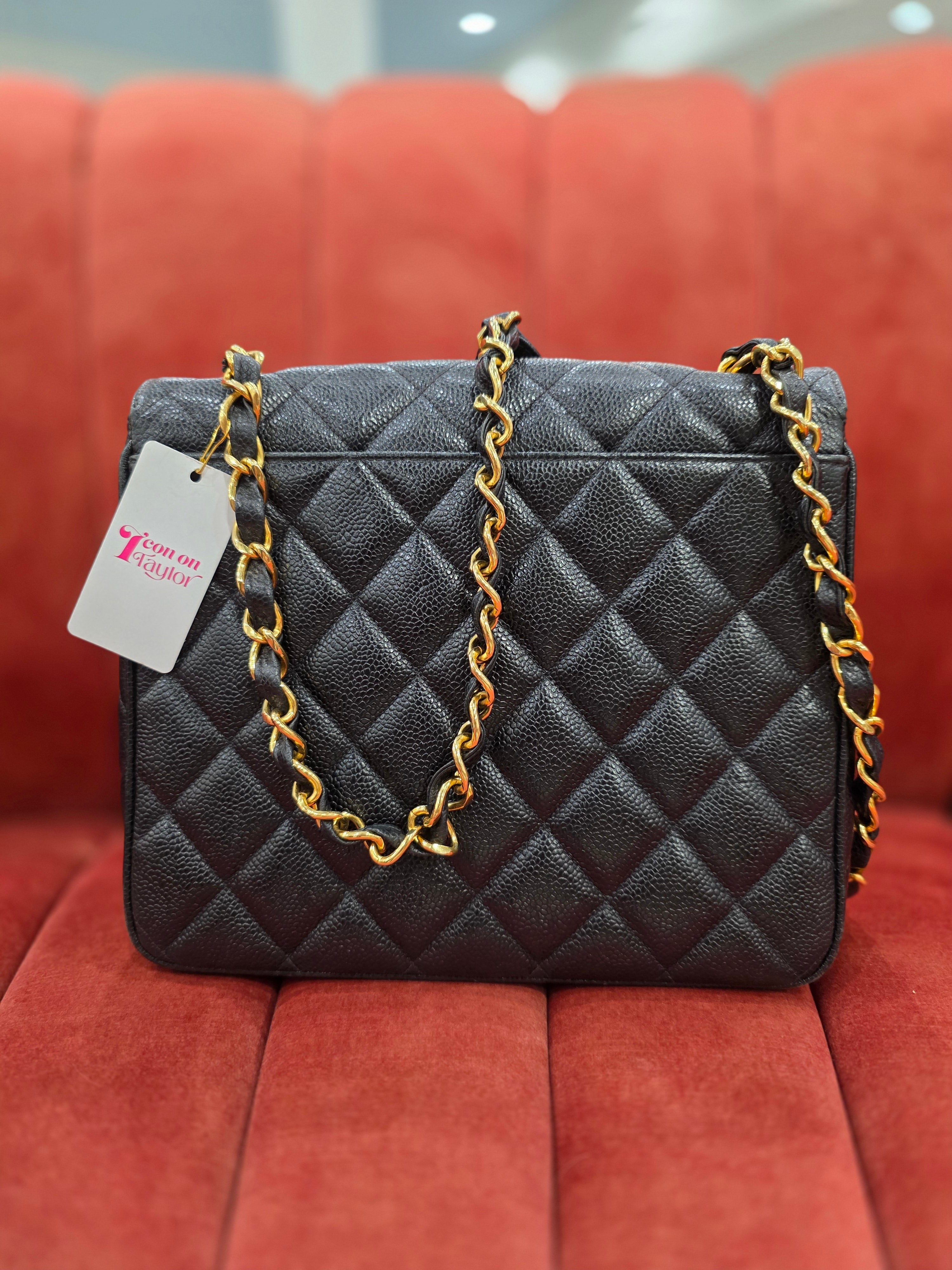 Chanel Large Square Flap Caviar