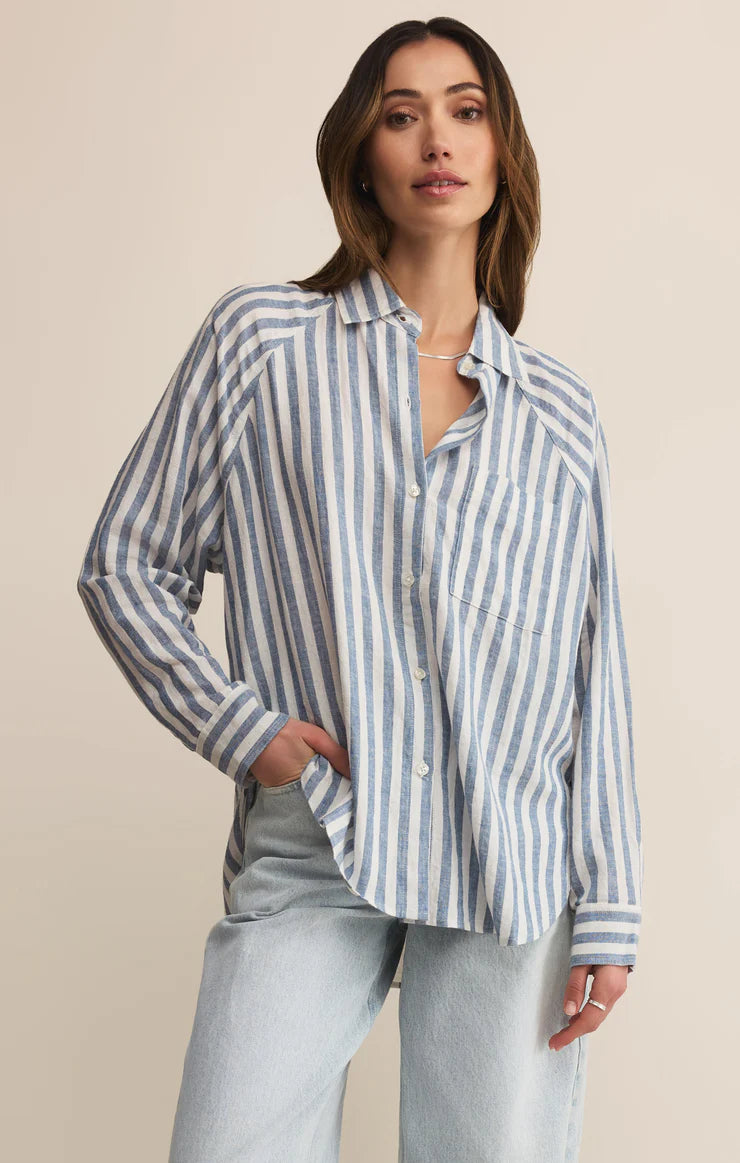Z Supply The Perfect Linen Top Boathouse