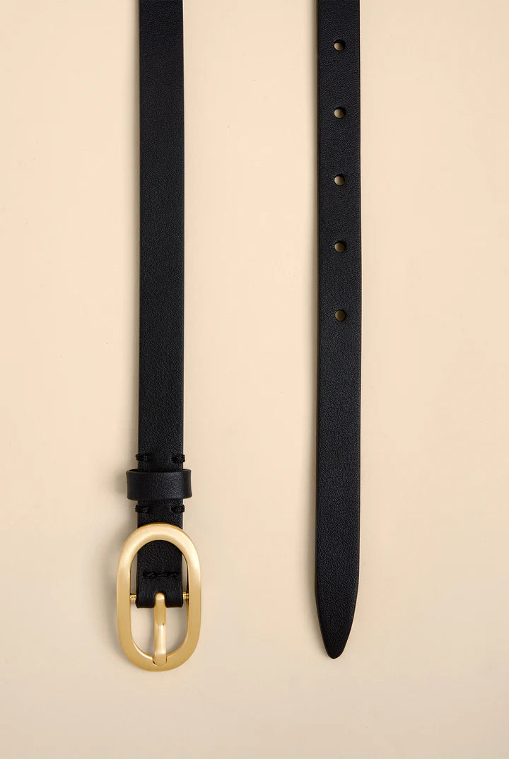 Spartina Black Siren Skinny Belt