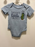 Mudpie Daddy’s Little Caddy Blue Onesie