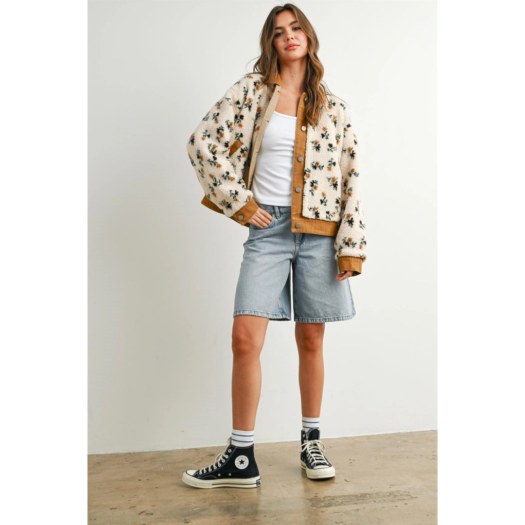Floral Button Down Jacket