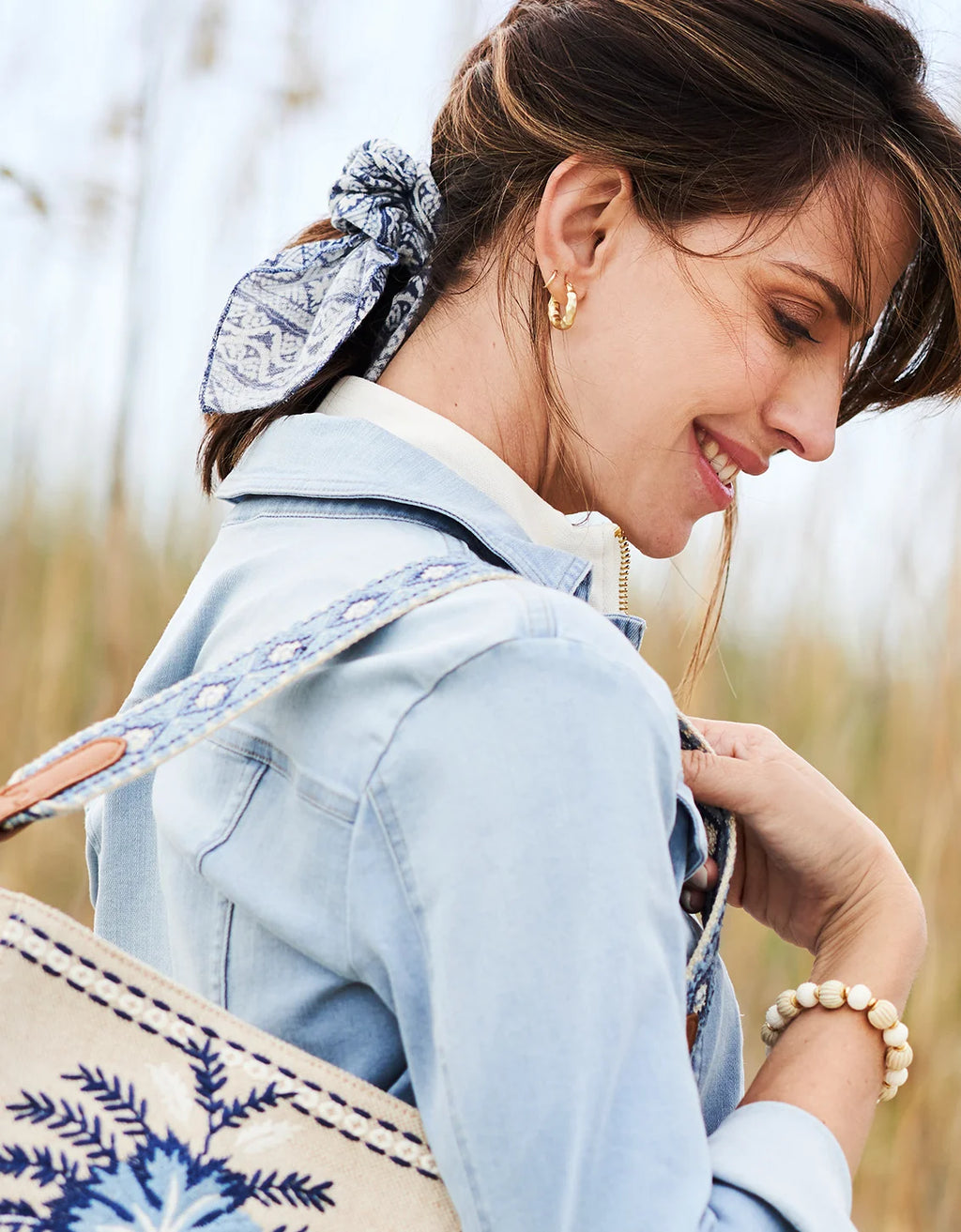 Spartina 449 Everyday Hoop Earrings Gold
