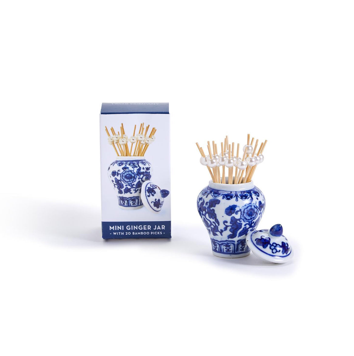 Twos Company Mini Ginger Jar With Picks