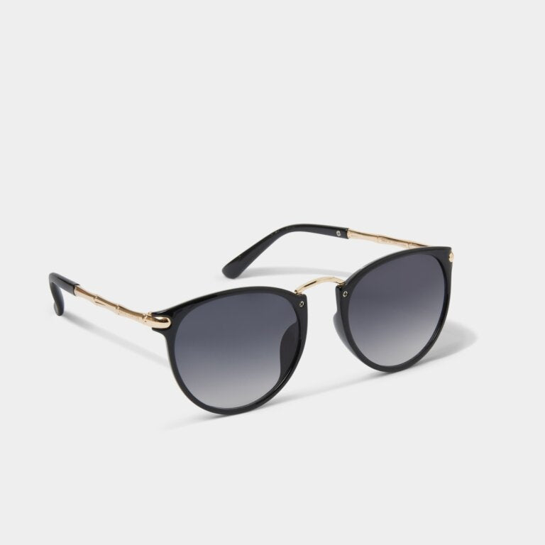 Katie Loxton Santorini With Bamboo Arm Black Sunglasses