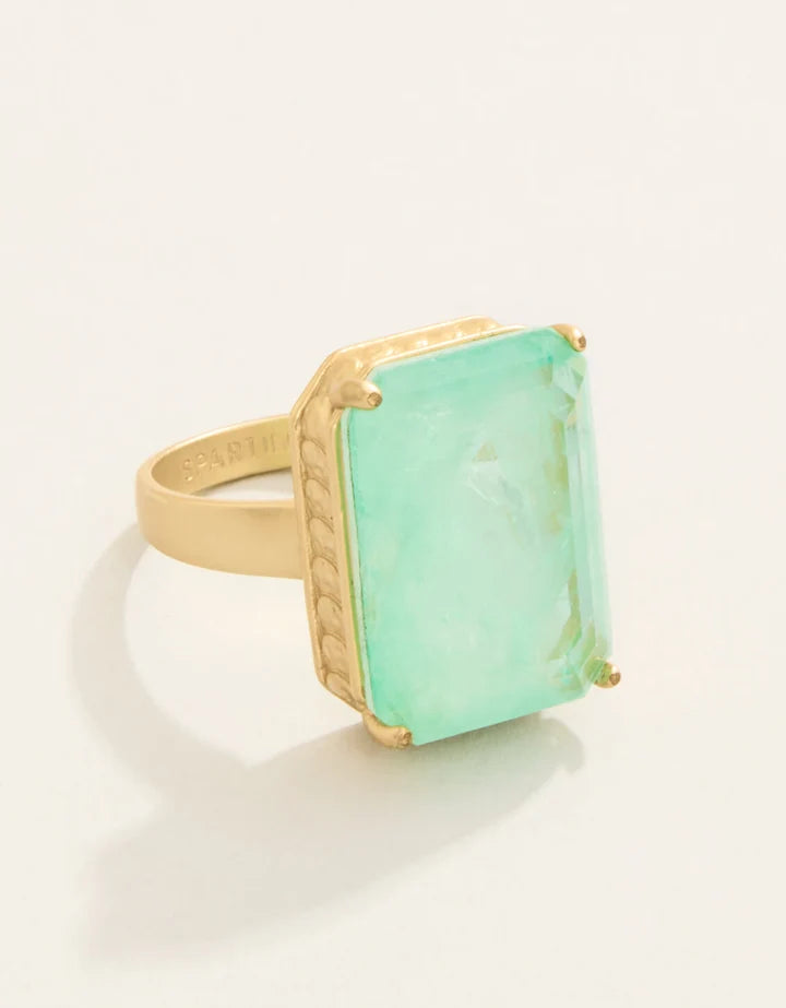 Spartina 449 Naiad Rectangle Ring Sea Foam