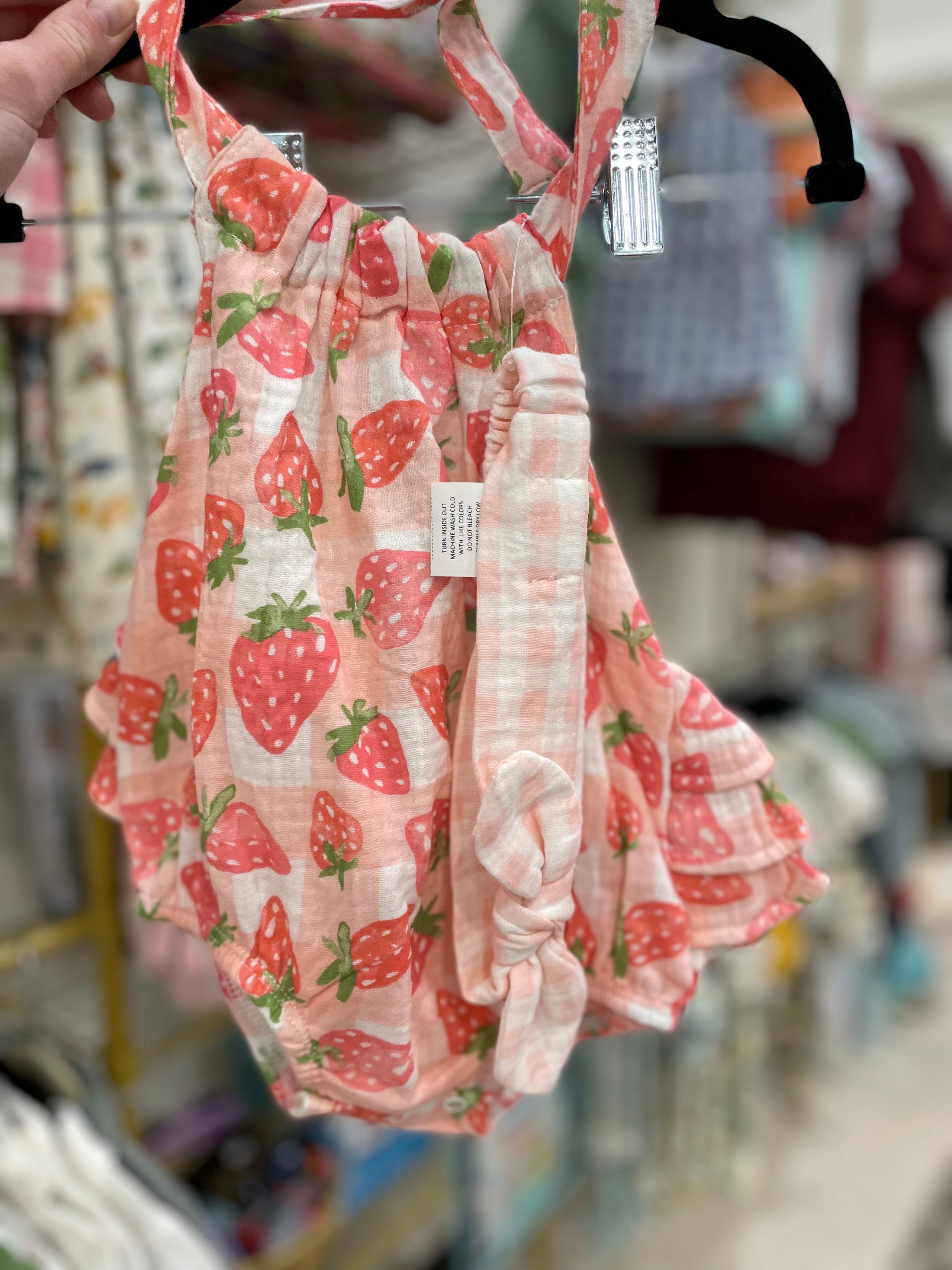 Mudpie Strawberry One Piece Outfit