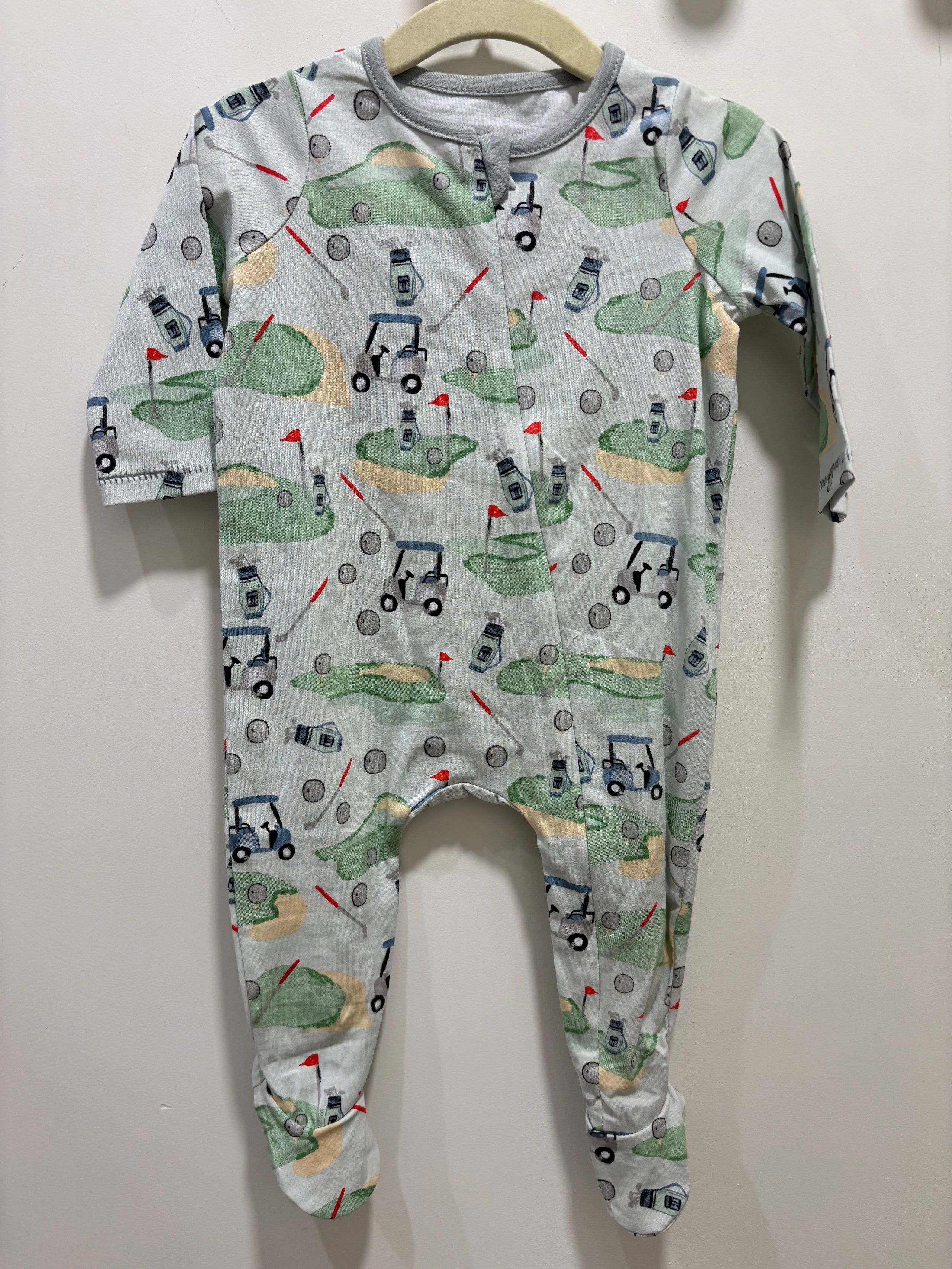 Mudpie Golf Cart Footie Pajamas