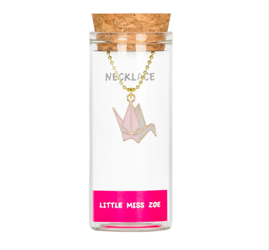 Little Miss Zoe Charm Necklace In Glass Bottle