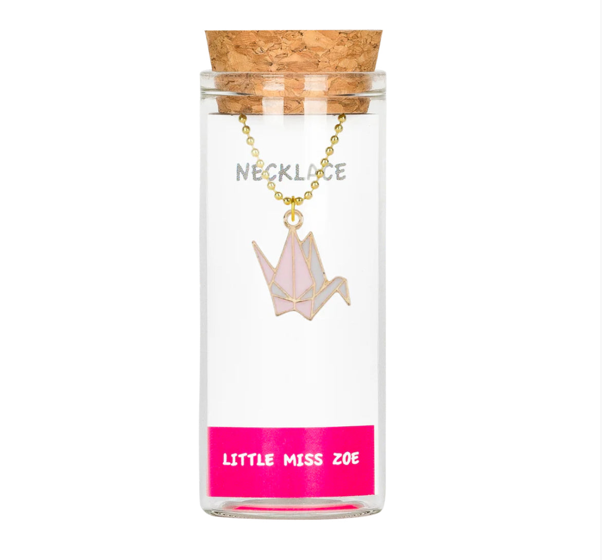 Little Miss Zoe Charm Necklace In Glass Bottle