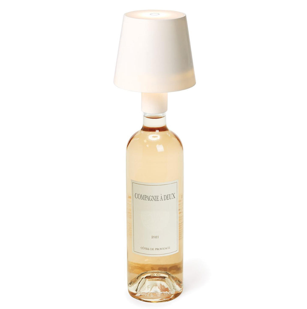 Twos Company LED Portable White Lampshade